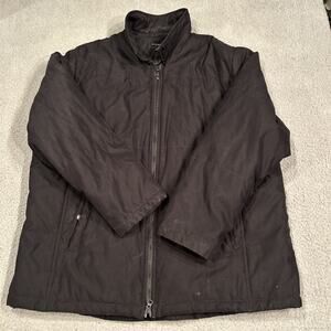 Avenue Womens 18 20 Black Jacket Full Zip Plus Size Coat Midweight